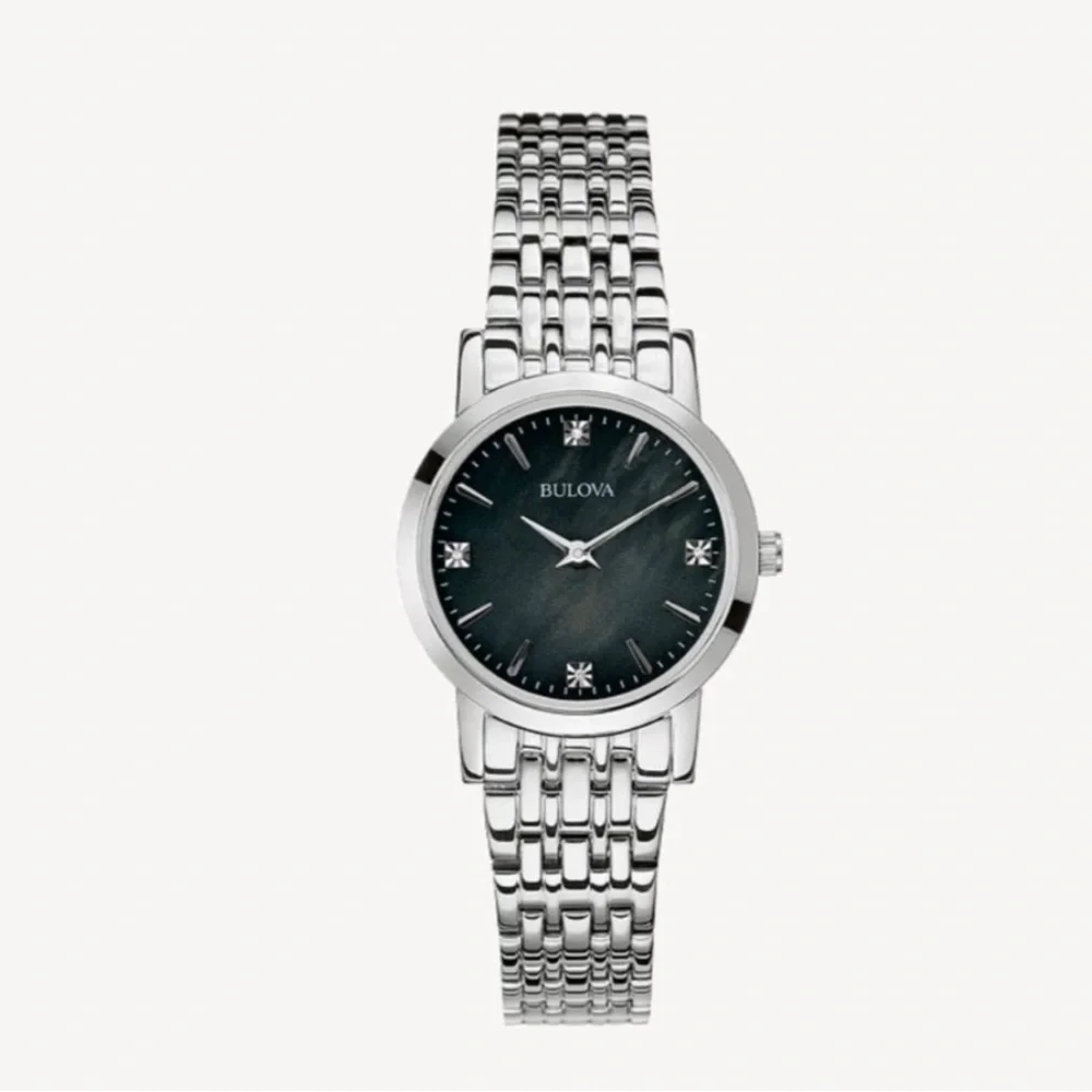 NWT Bulova Stainless Steel Diamond Watch